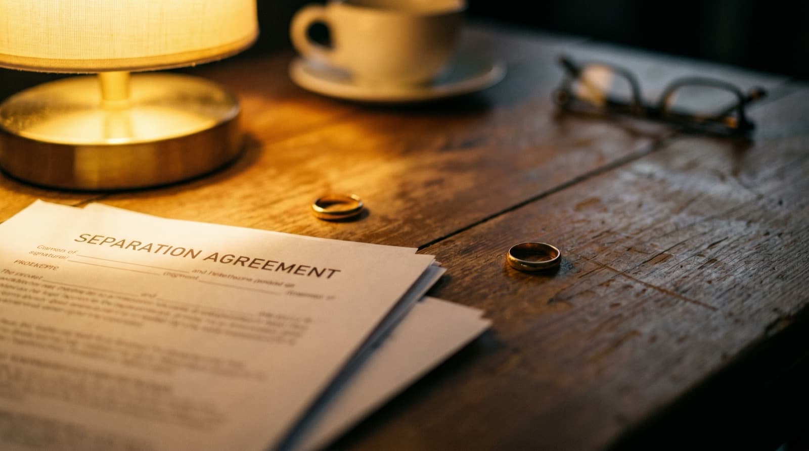 Person reviewing health insurance documents at a kitchen table