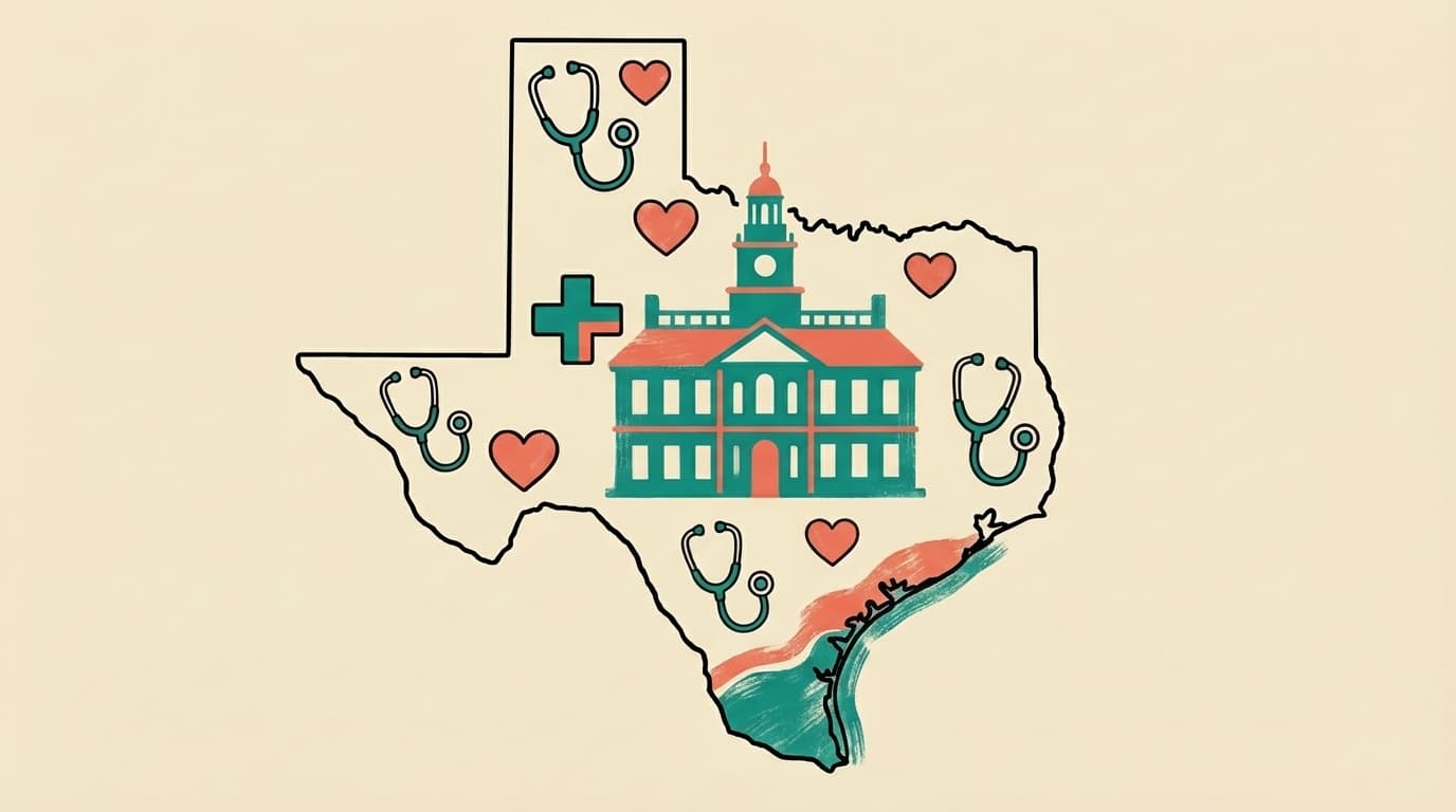 Delaware state outline with health icons